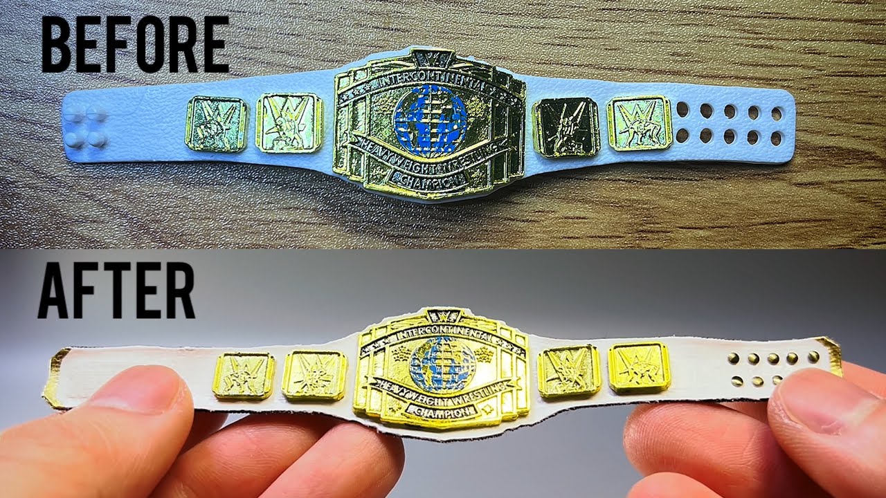 Enhance your action figure championship title belt