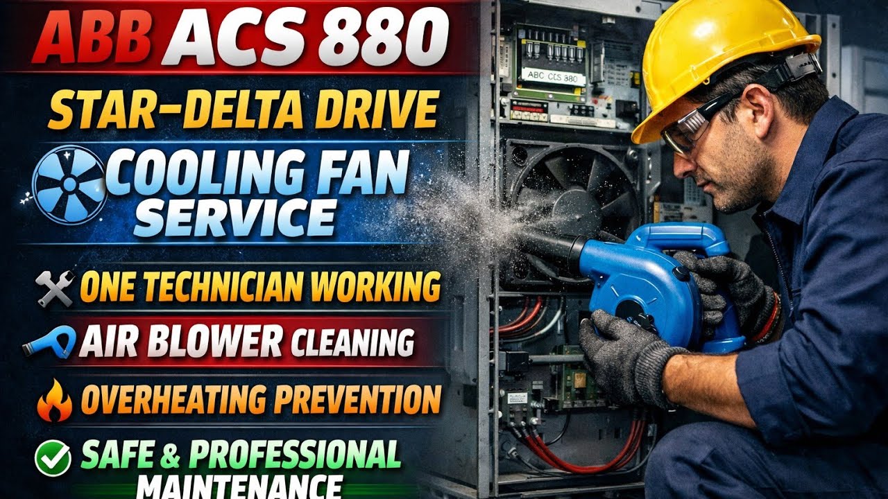 ABB ACS 880 Drive Maintenance | 2200 kW Motor | Cooling Fan & Card Cleaning | Shutdown Activity @pbr