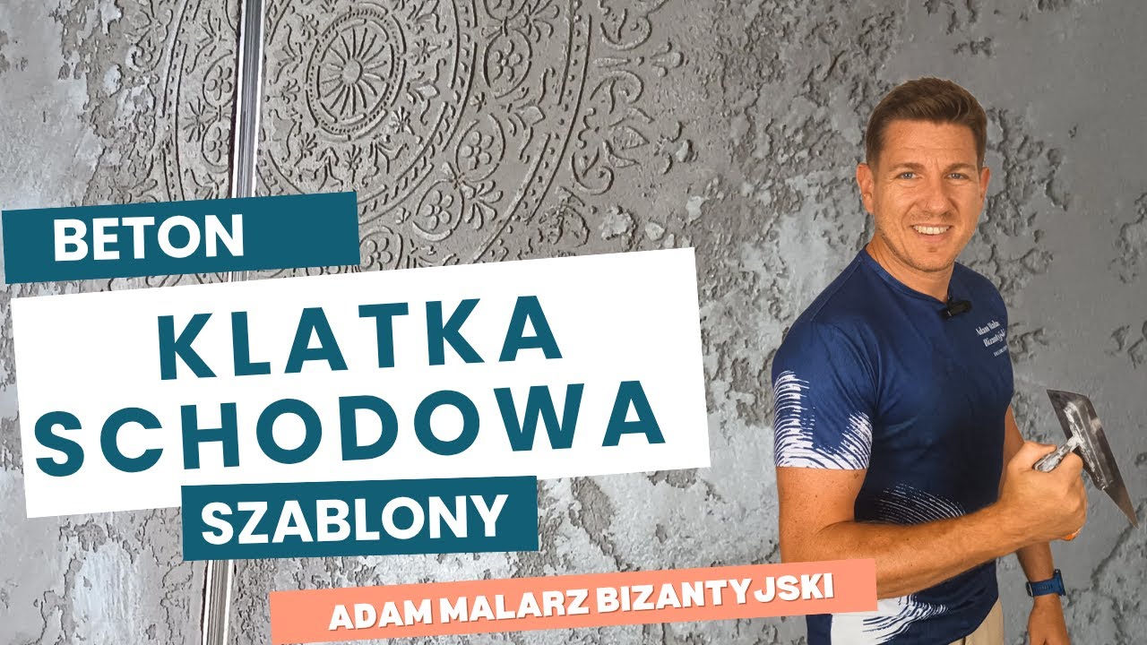 KLATKA SCHODOWA, BETON, SZABLONY. Dekoracje dla Twojego domu na ukrytych drzwiach i nie tylko.