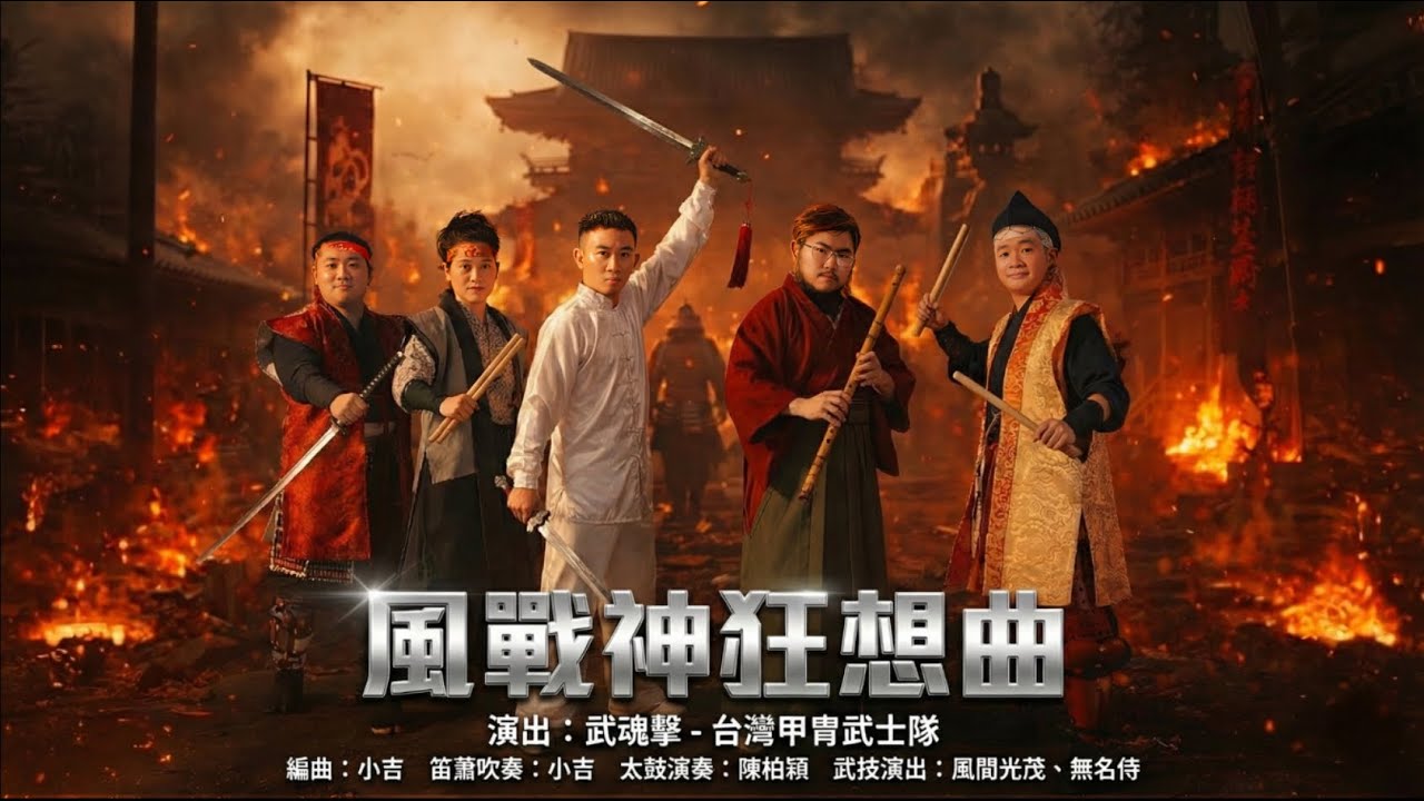 武士隊新曲「風戰神狂想曲」公益首演，震撼全場！