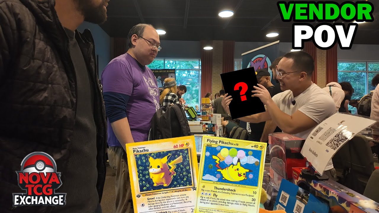 Pikachu after PIKACHU! | VENDOR POV | NOVA TCG Exchange