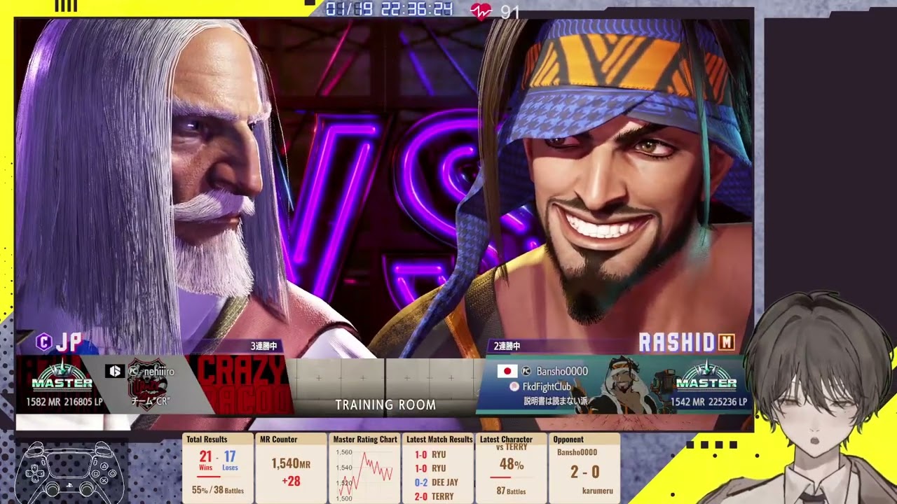 【スト6】Mラシード新コンボを携えて。