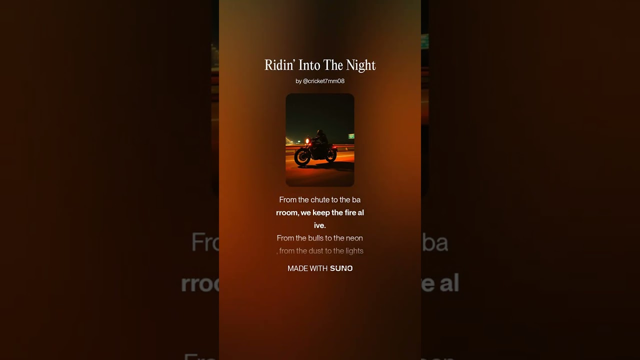 Ridin’ Into The Night