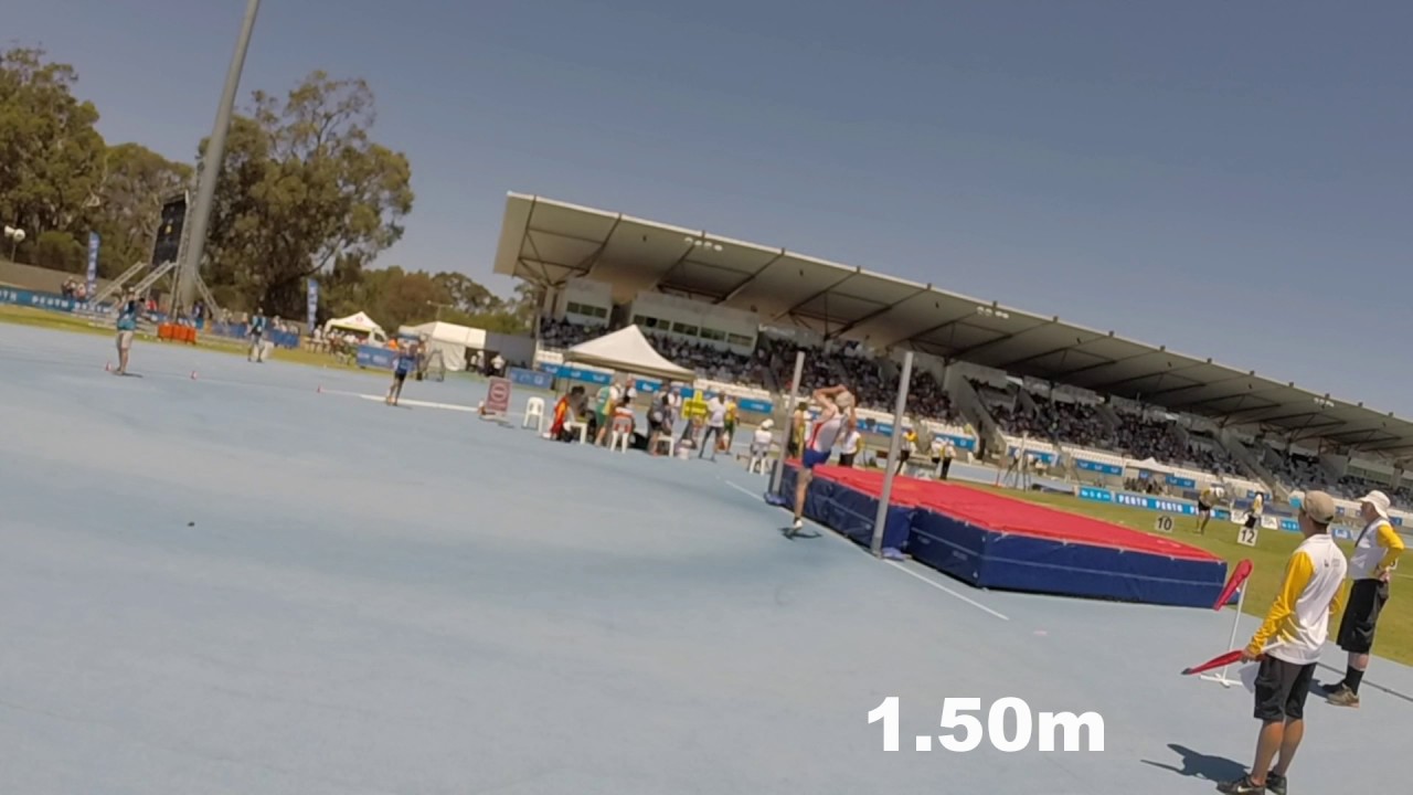 m55-59 High Jump WMA Perth 2016 (Entire Competition)