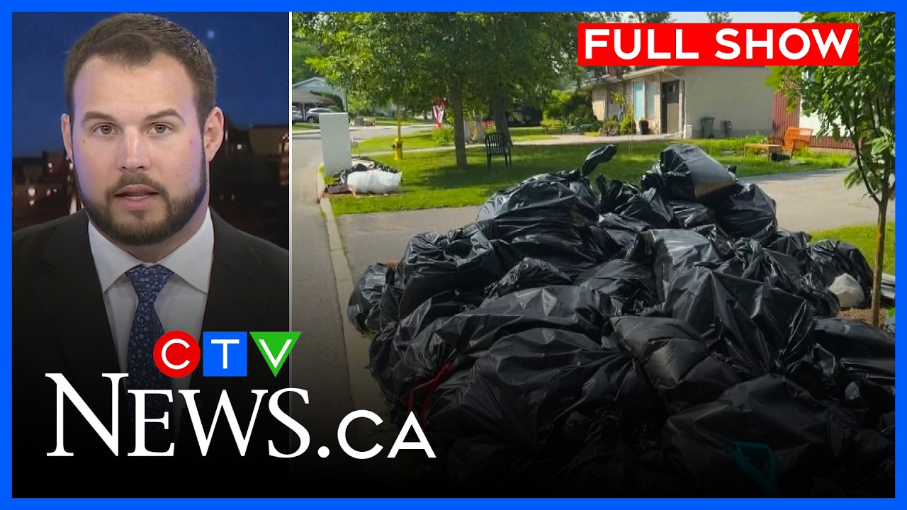 Гниющий мусор после наводнения на улицах | CTV News Ottawa в 23:30 от 8 июля 2026 г.