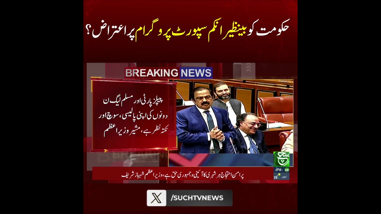 Rana Sanaullah Expresses Serious Reservations Over BISP Data | Breaking News | Such News