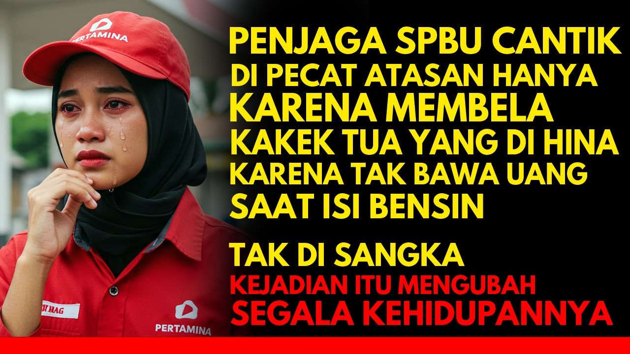 Penjaga SPBU Cantik Dipecat Setelah Bela Kakek yang Dihina Karena Tak Bawa Uang saat isi bensin