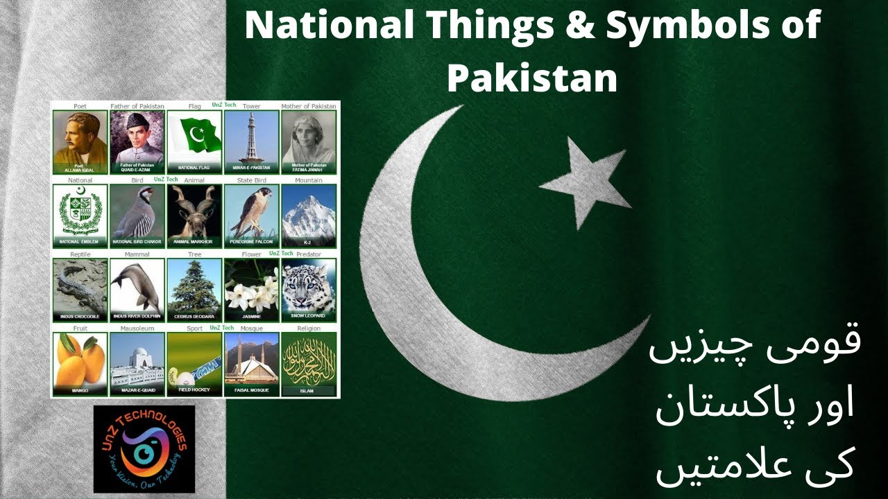 National Things and symbols of Pakistan in English and Urdu || Pakistan ki Qaumi Chezain in Urdu