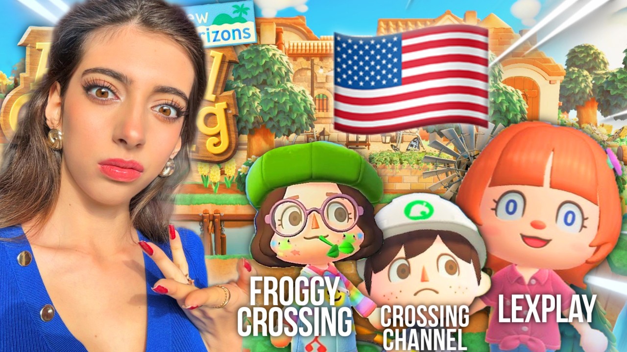 JE JUGE L’ÎLE DES YOUTUBEURS VERSION USA 🇺🇸 dans ANIMAL CROSSING NEW HORIZONS ! ✨💤