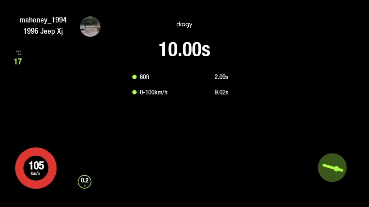 Jeep XJ M57 2.5 dragy acceleration