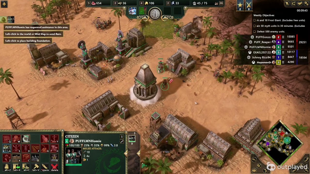 PUFFClan Wipes the Lobby! 3v3 Beatdown with Early Rage Quit AoM Retold