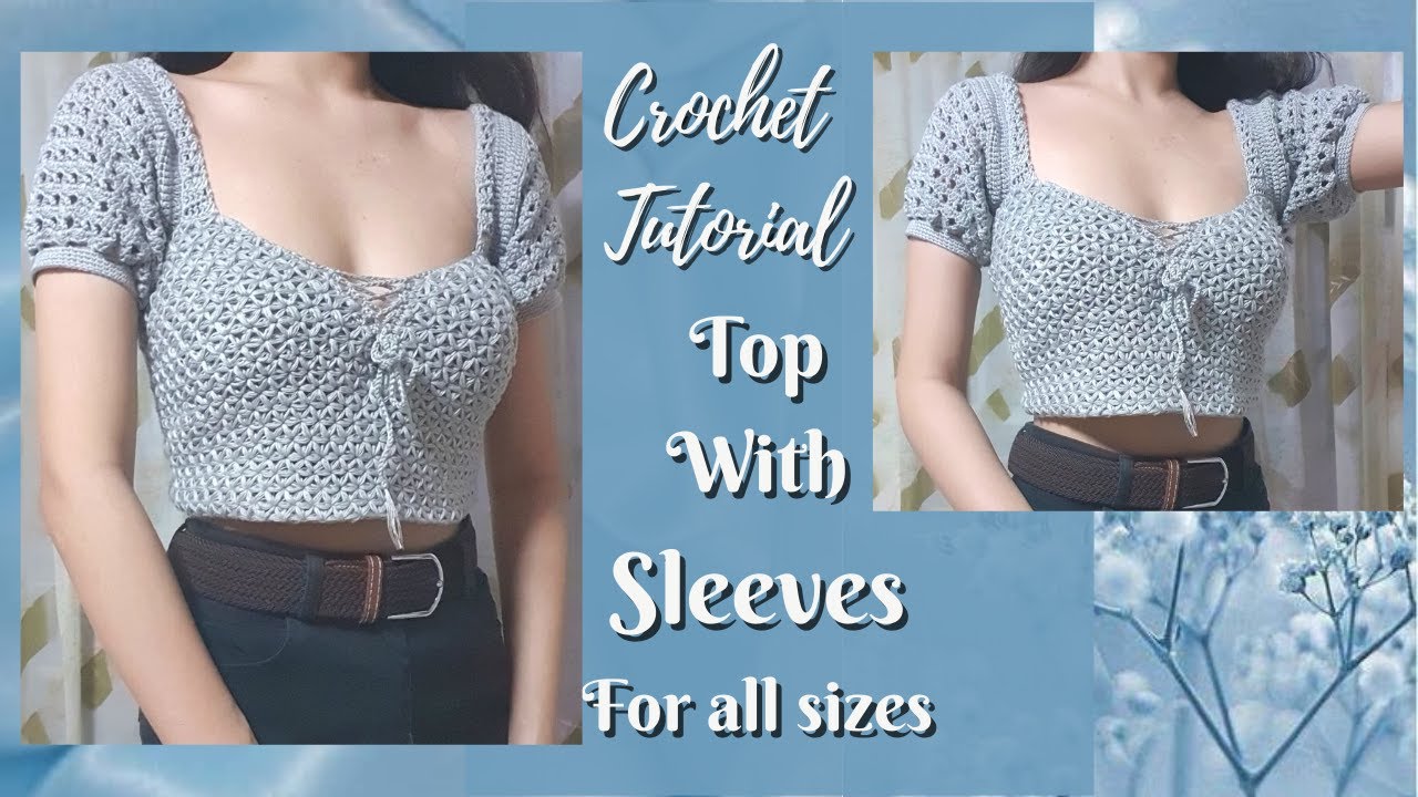 Crochet Top l Jasmine Puff Sleeves l For All Sizes