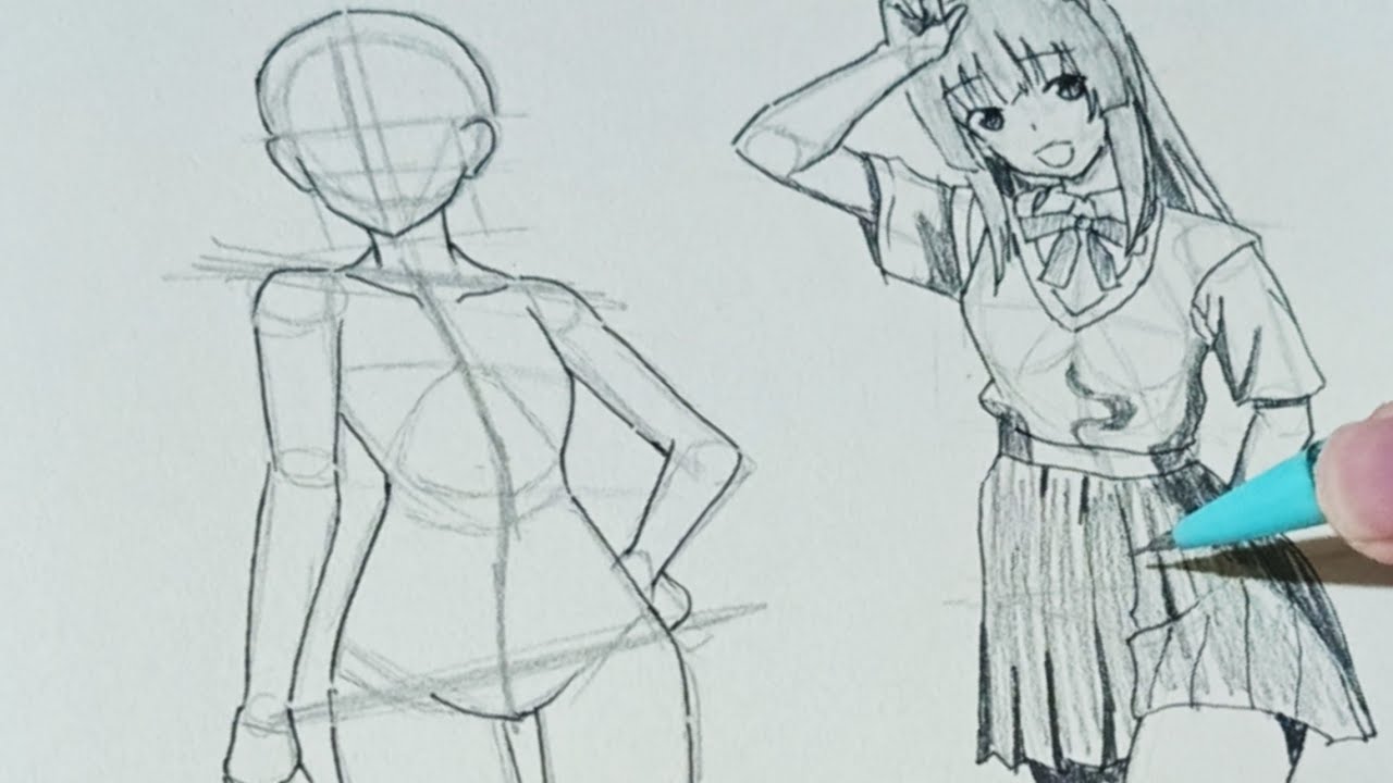 Standing Pose Drawing Practice（コントラポスト）