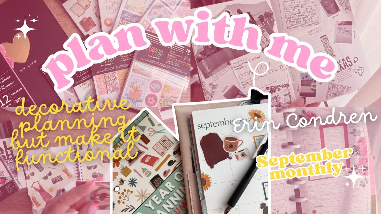 Plan With Me | Erin Condren | September Monthly | Planning | After the Pen