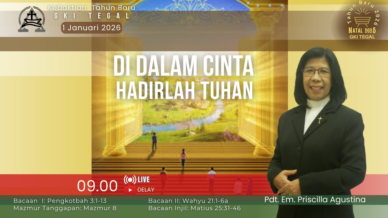 Kebaktian Tahun Baru, 1 Januari 2026