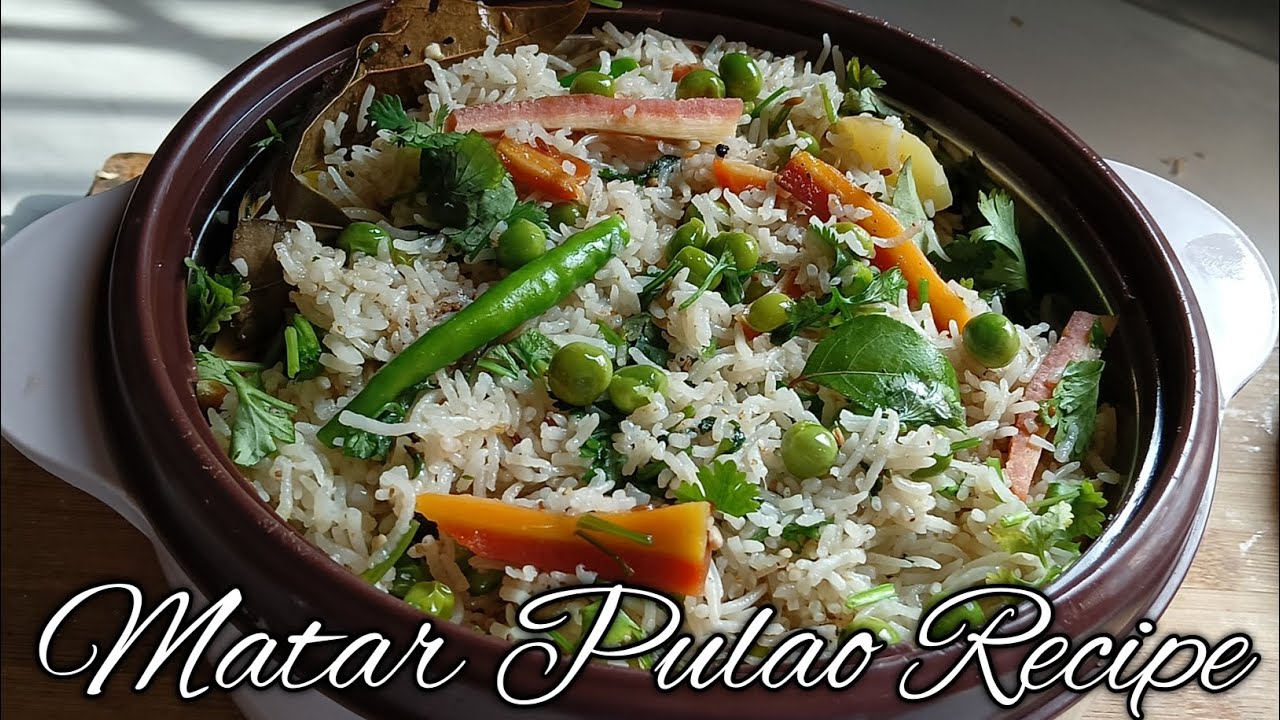 Matar Pulao Recipe 