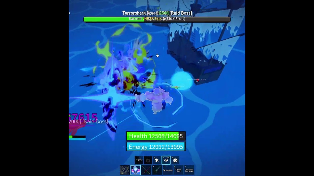 gas is the best fruit for terror sharks?  #bloxfruit #bloxfruits