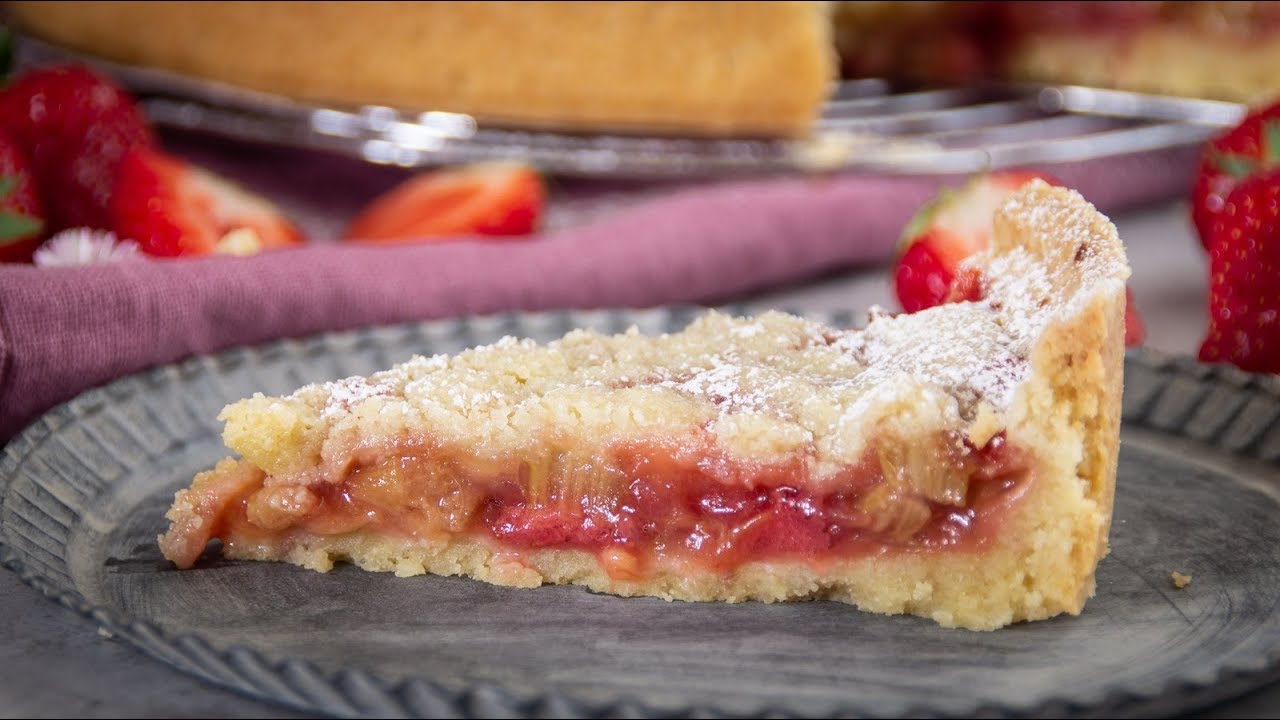 Rhabarber-Erdbeer-Streusel Kuchen / WAHNSINNIG lecker!!!