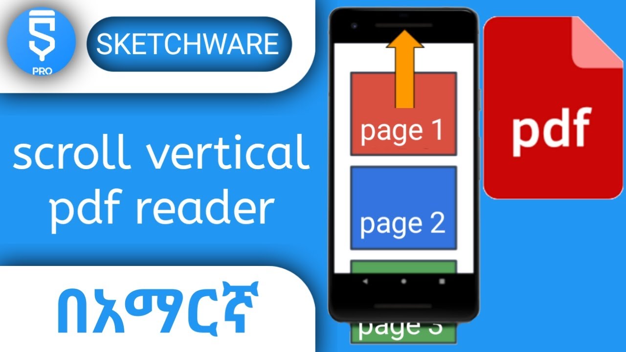 How to Create an Amazing Vertical PDF Reader in Sketchware - Sketchware pdf reader from asset