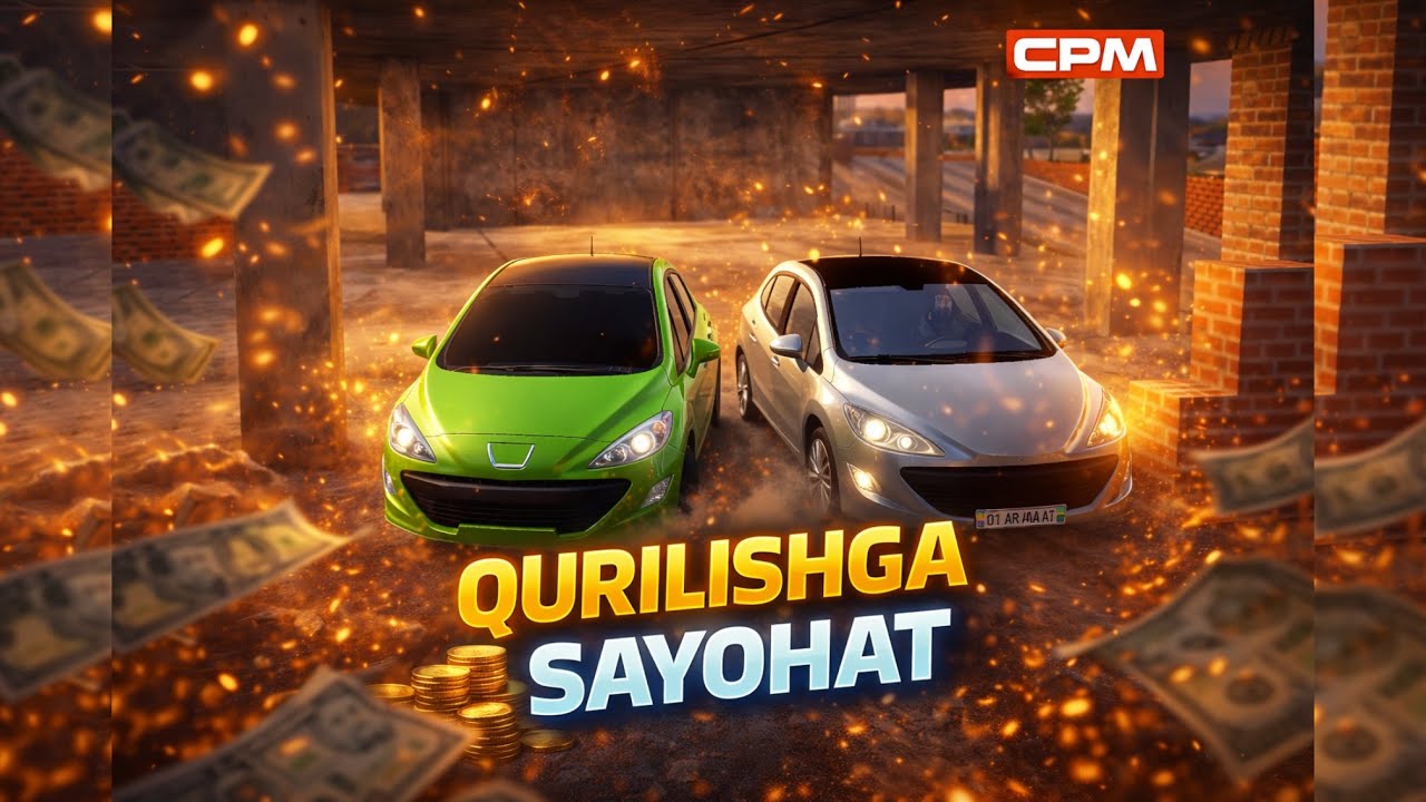 QURILISHGA SAYOHAT! 🔥 || Car Parking || Uzbek Tilida || #muzalov 
