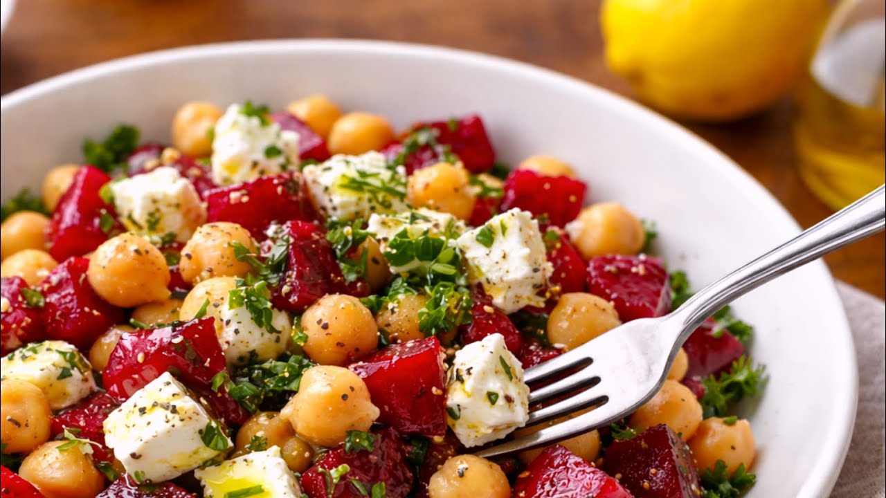 Mediterraner Salat in 3 Minuten! Schnell und lecker!