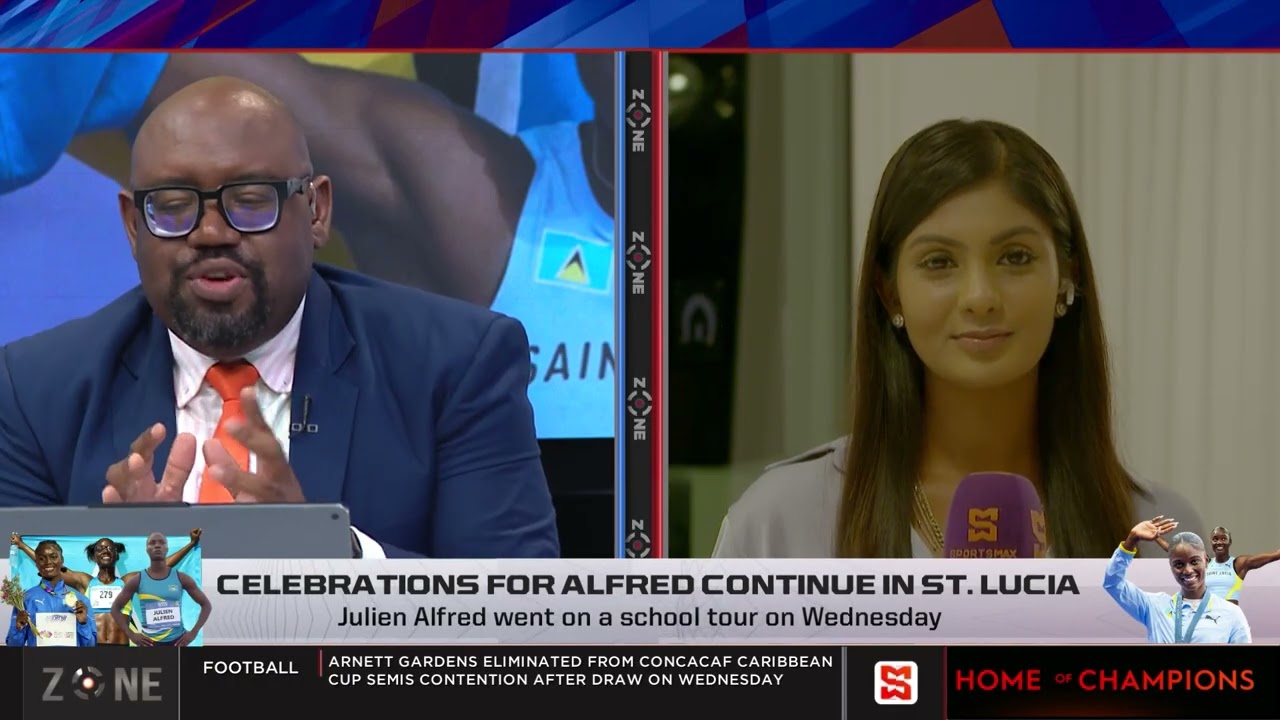 Celebrations for Julien Alfred continue in St. Lucia | SportsMax Zone