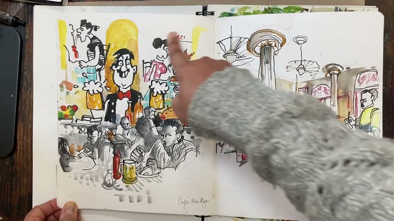 Flip-through of my two sketchbooks from a trip to India: Summer 2022