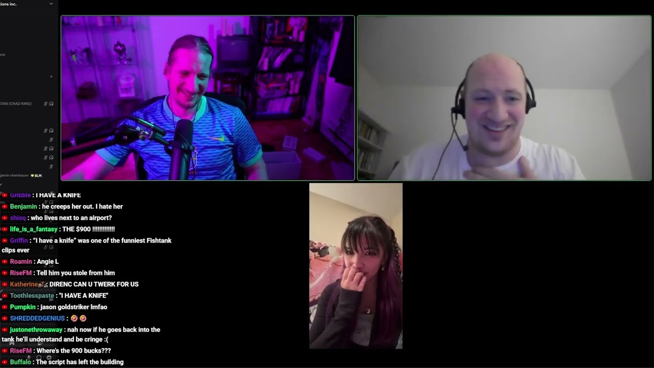 Aryeh Makes a Cameo During Interview w/Angelina from Fisthank