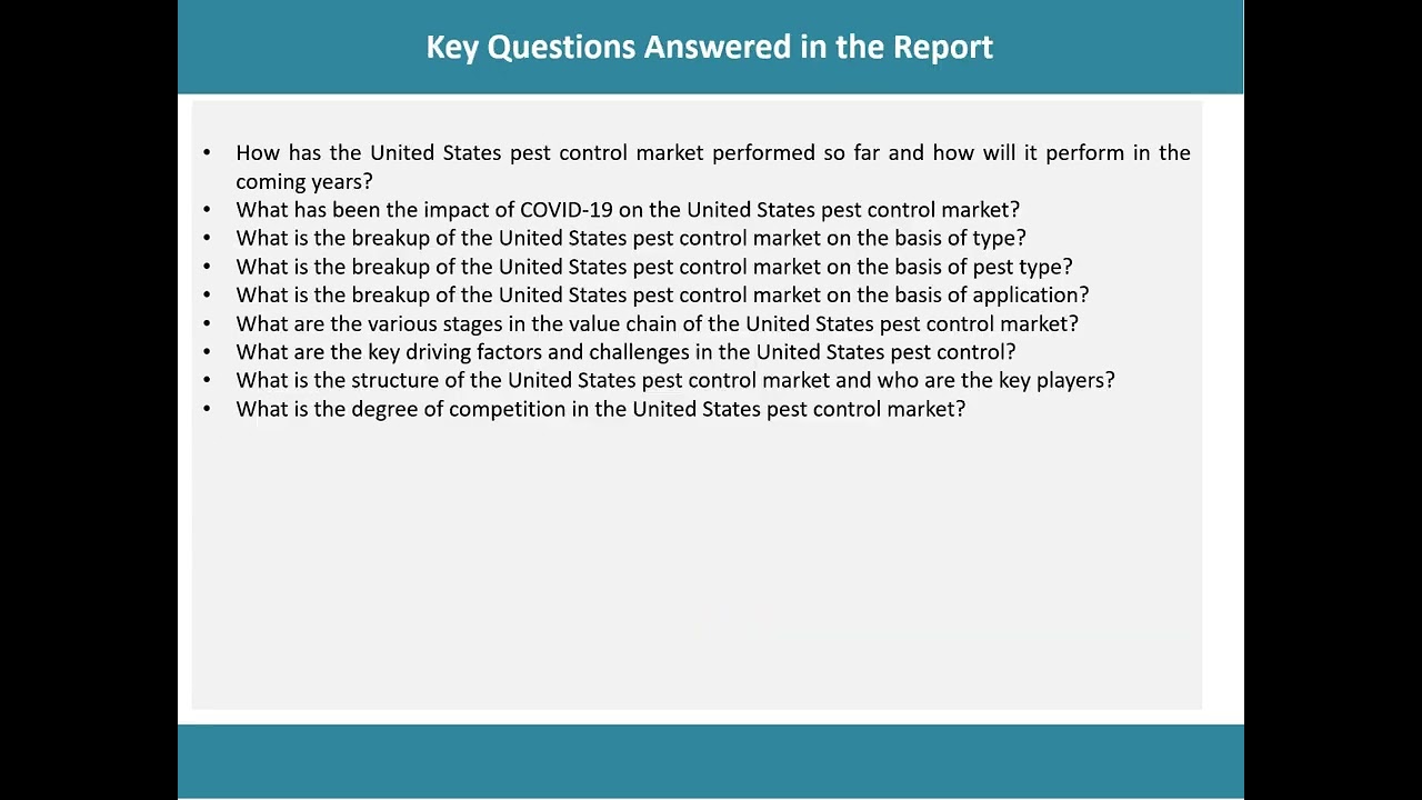 United States Pest Control Market Size, Share, Trends, Growth, And Forecast 2024-2032