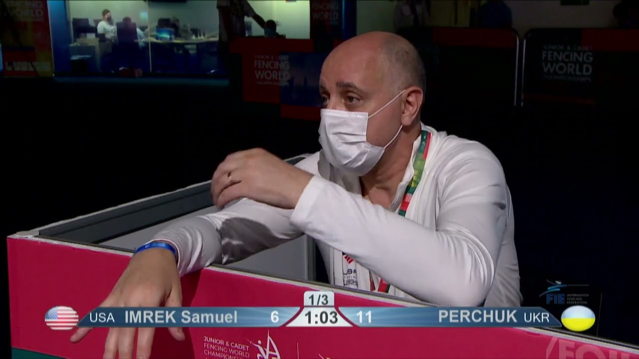 2022 230 T04 01 M E Cadets Individual Dubai UAE WCH PODIUM PERCHUK UKR vs IMREK USA