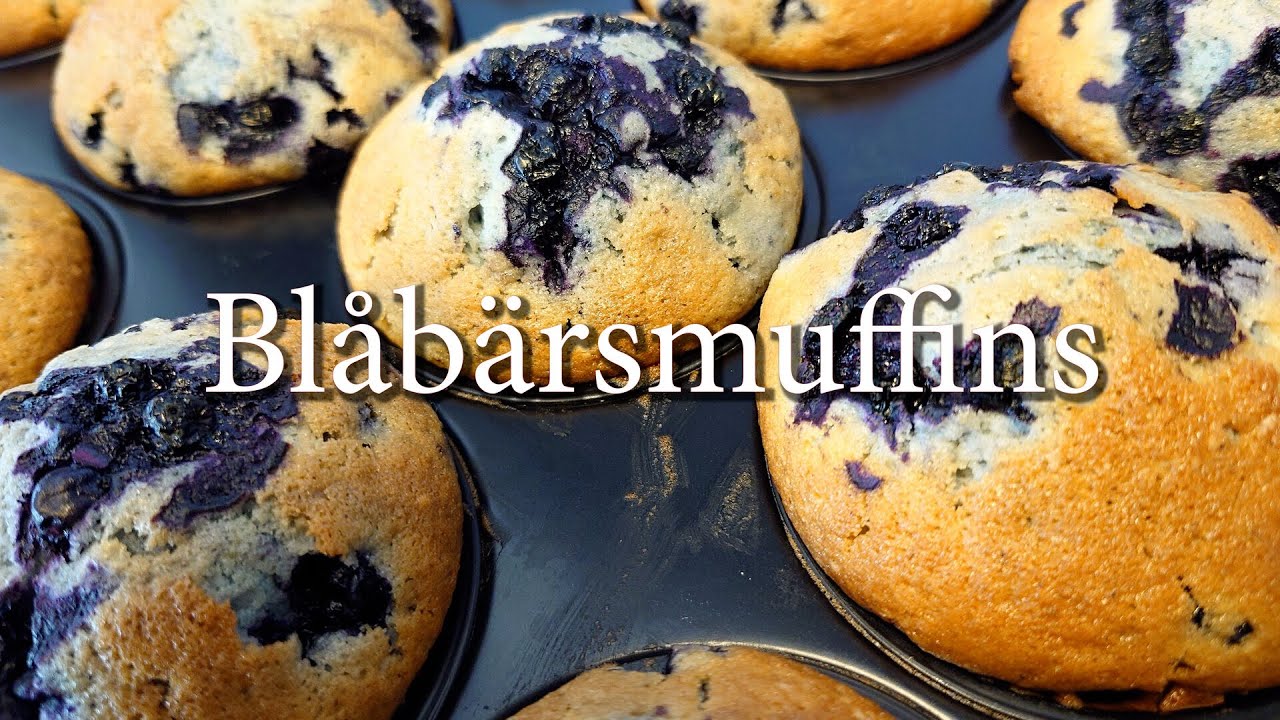 Blåbärsmuffins