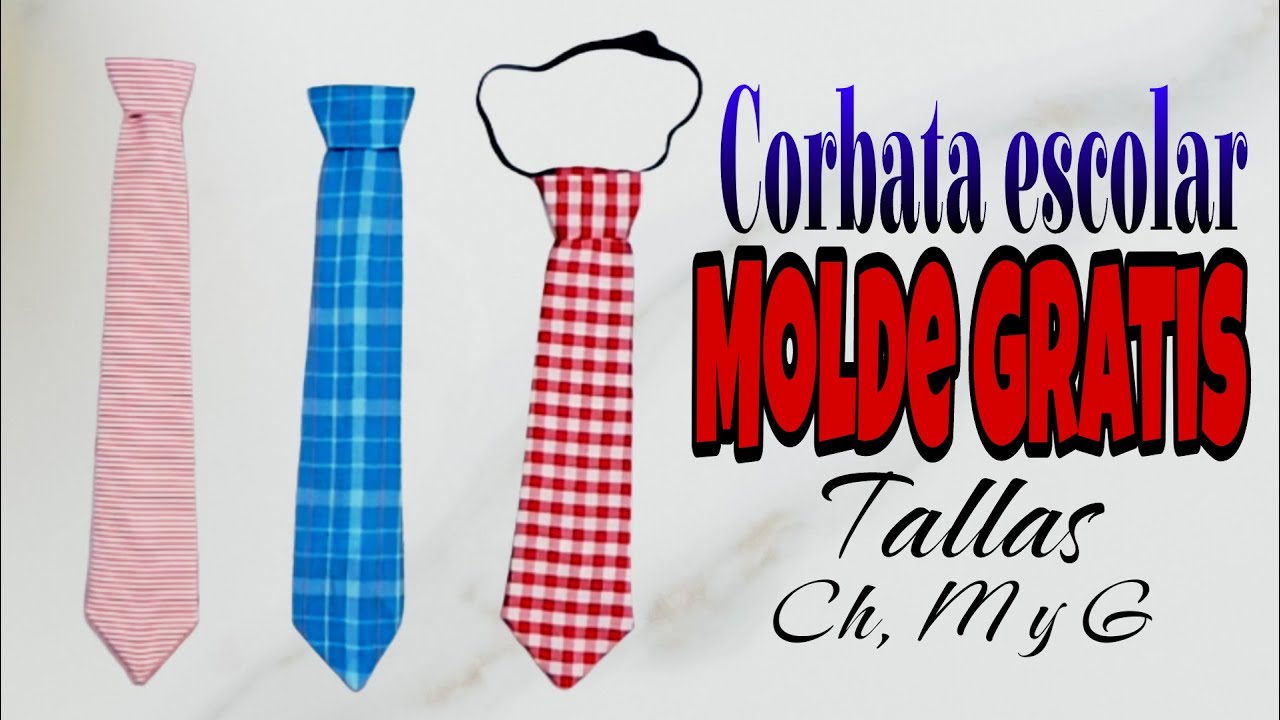 Te muestro como realizar una corbata infantil segundo modelo