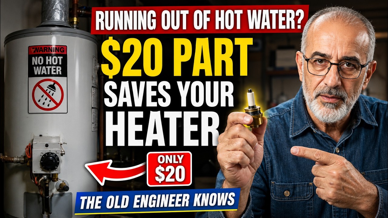 Running Out of Hot Water? A $20 Part Saves Your Heater &mdash; The Old Engineer Knows.