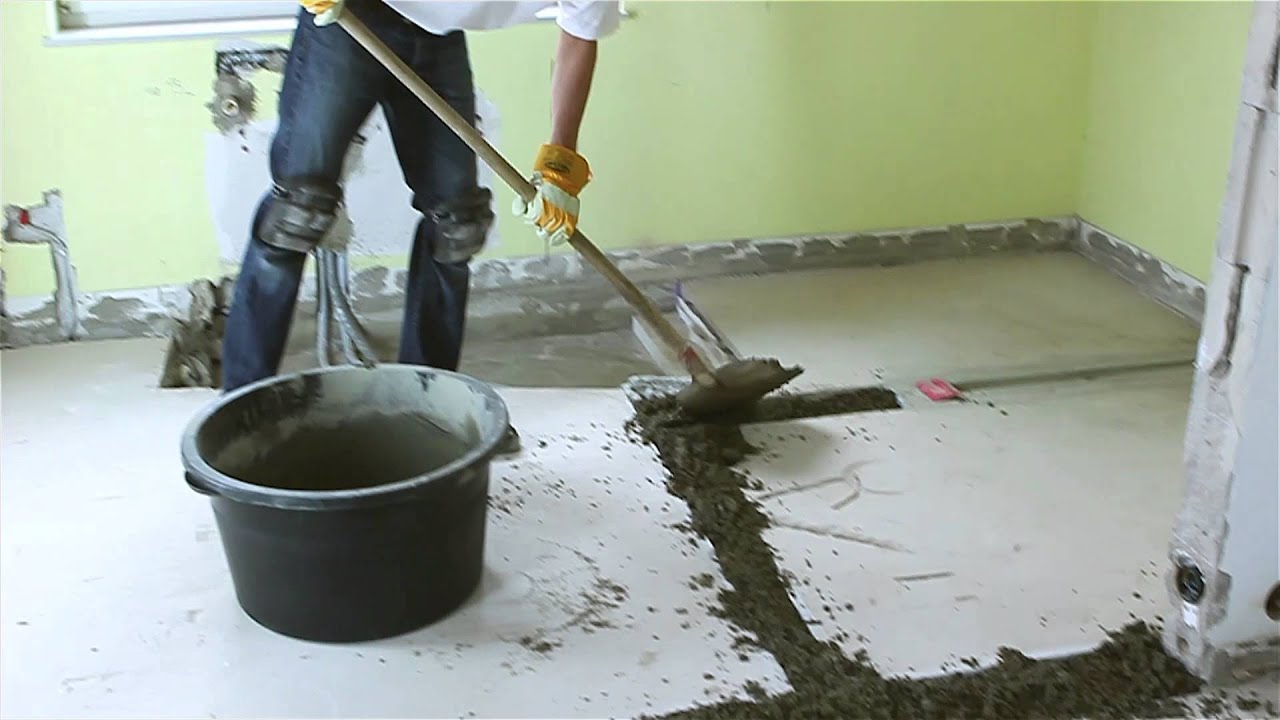 Anwendung quick-mix Schnell Estrich