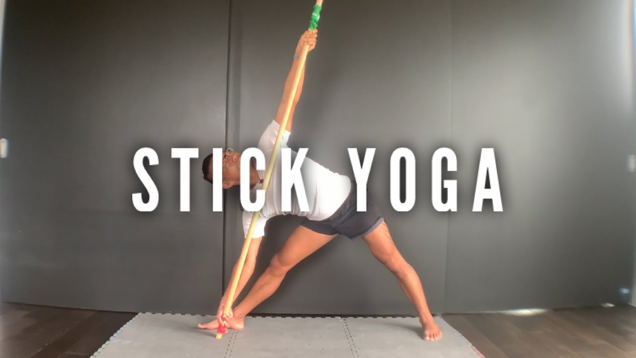Yoga for beginners (with the help of a wooden dowel)
