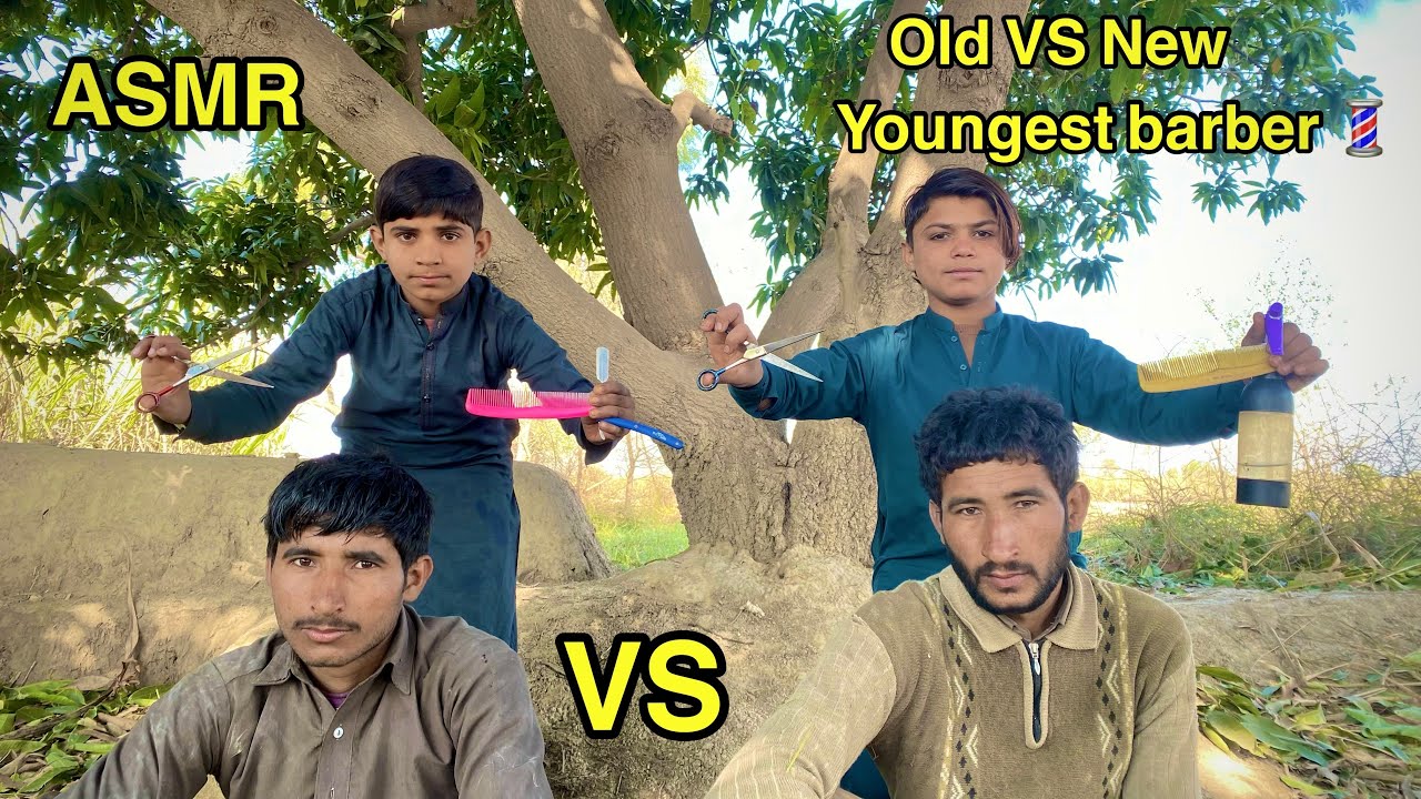 ASMR Old VS New Youngest Barber 💈 In The World 🌍
