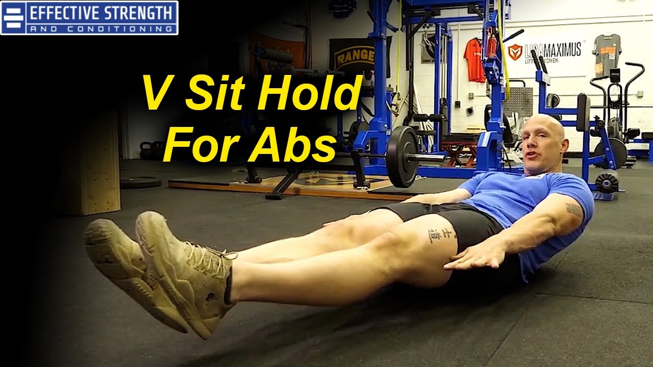 Best Exercises For Abs - V Sit Hold by Bobby Maximus