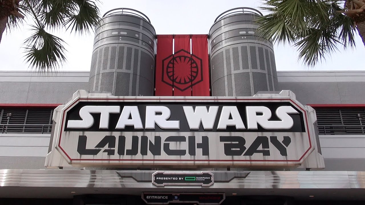 Star Wars Launch Bay at Disney's Hollywood Studios FULL Tour with Characters, Models, Merch