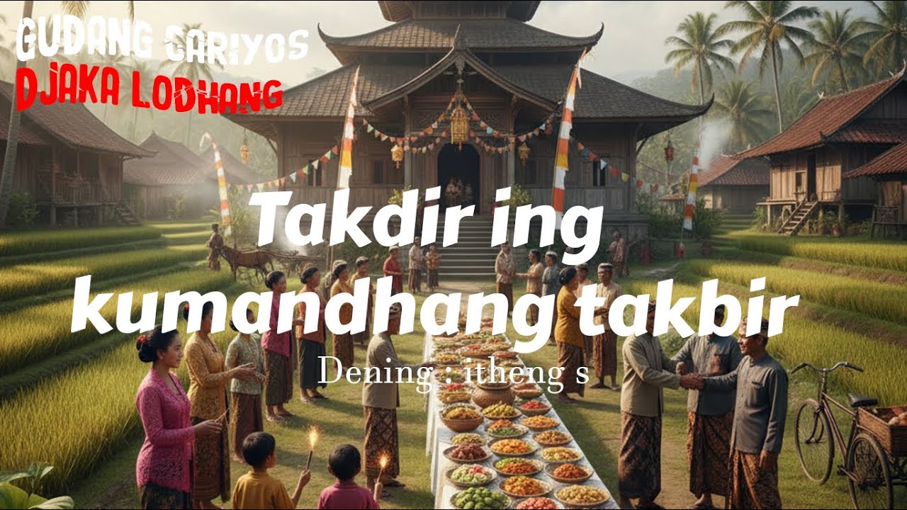 TAKDIR ING KUMANDANG TAKBIR | Cerita bahasa jawa,[Gudang Cariyos]