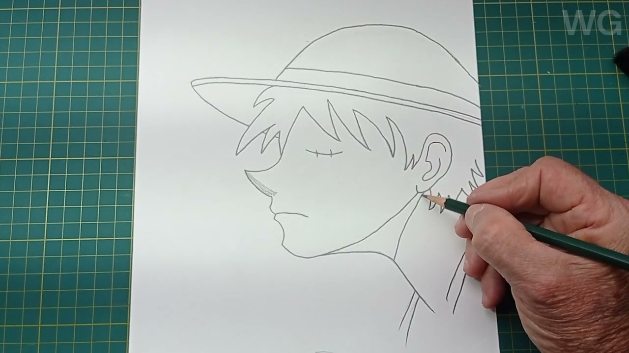 Como desenhar o Monkey D   Luffy - passo a passo ...