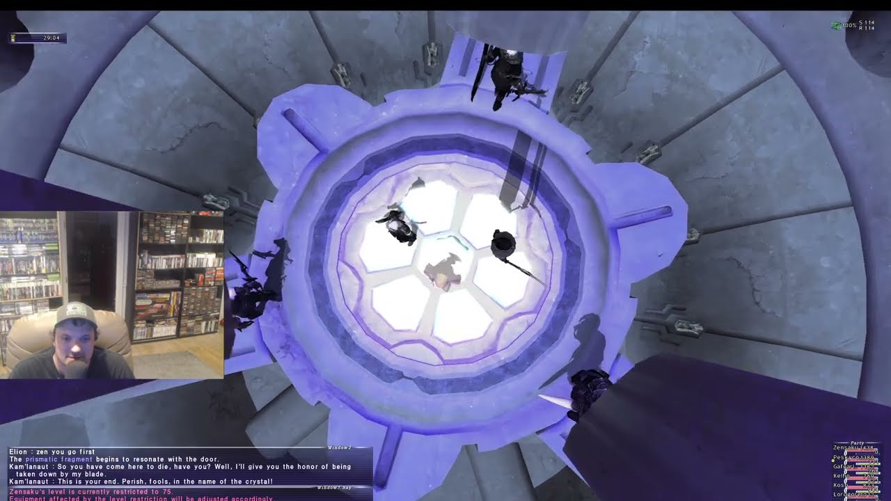 FFXI Horizon Server- Zilart Mission 8 Return to Delkfutt's Tower Fight! (ZenGarden)