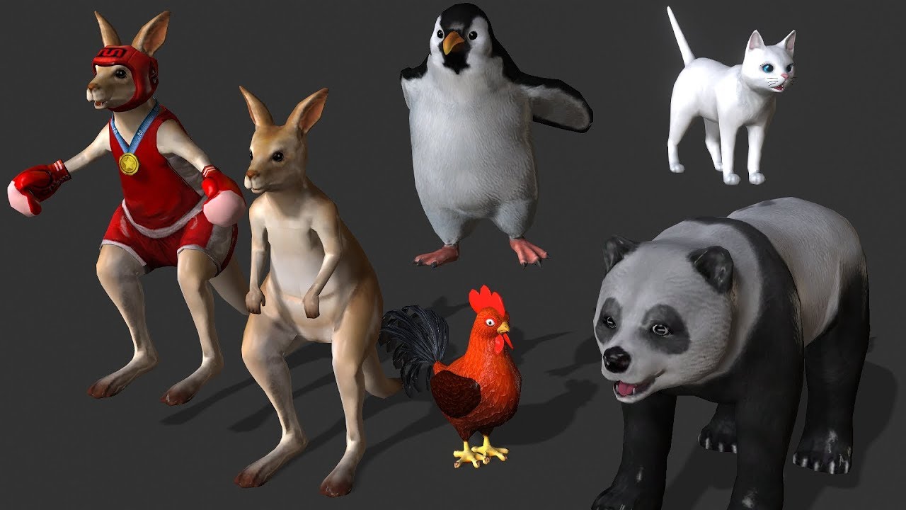 FCMP-128 FREE ZOO 5. NEW ANIMALS PACK + ANIMATIONS (Nurien MStar 3D Pets)