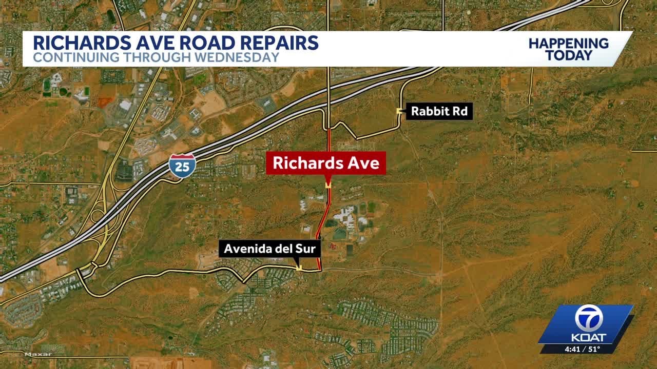 Road work begins on Richards Ave in Santa Fe