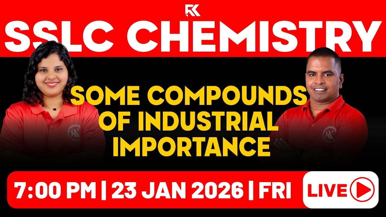 SSLC Chemistry - Some Compounds of Industrial Importance | Full Chapter Revision - Part 1/2 | RK Nex