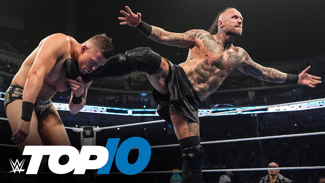 10 лучших моментов пятничного SmackDown: WWE Top 10, 2 мая 2025 г.
