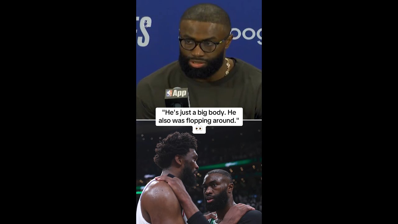 Jaylen Brown shared his thoughts on how Joel Embiid played in Game 7 of 76ers-Celtics 😳