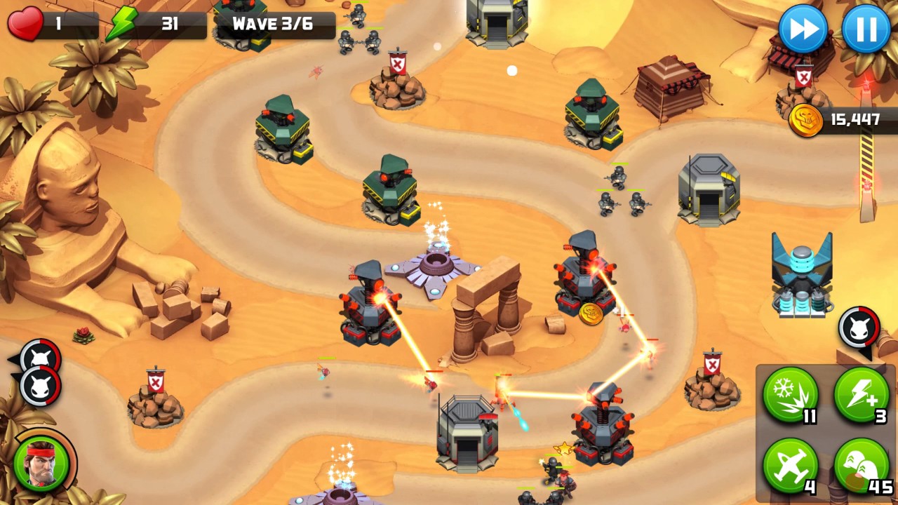 Alien Creeps TD - Level 36-Forgotten Ruins - Veteran