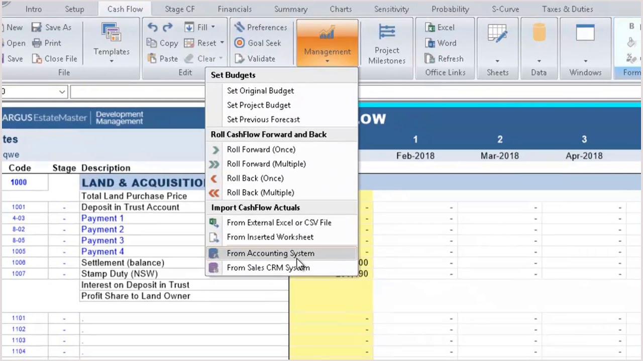 Quickbooks Integration & ARGUS EstateMaster DM