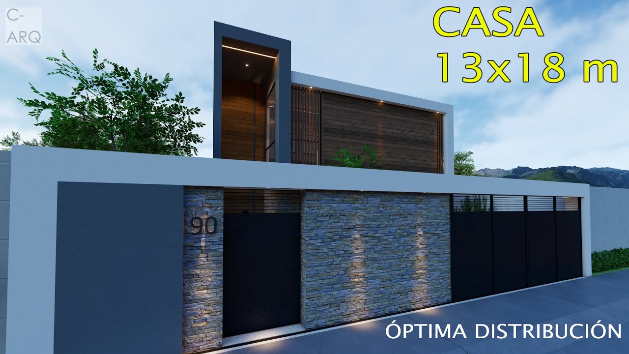 🏡ESPECTACULAR CASA CONTEMPORÁNEA EN 13X18 M🔥 4 RECÁMARAS Y SALA DE TV/ESTUDIO | 220 m2 | HOUSE 13X18