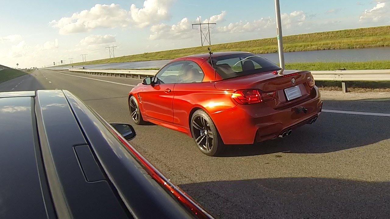 Tesla Model S P85D vs BMW M4 Drag Racing
